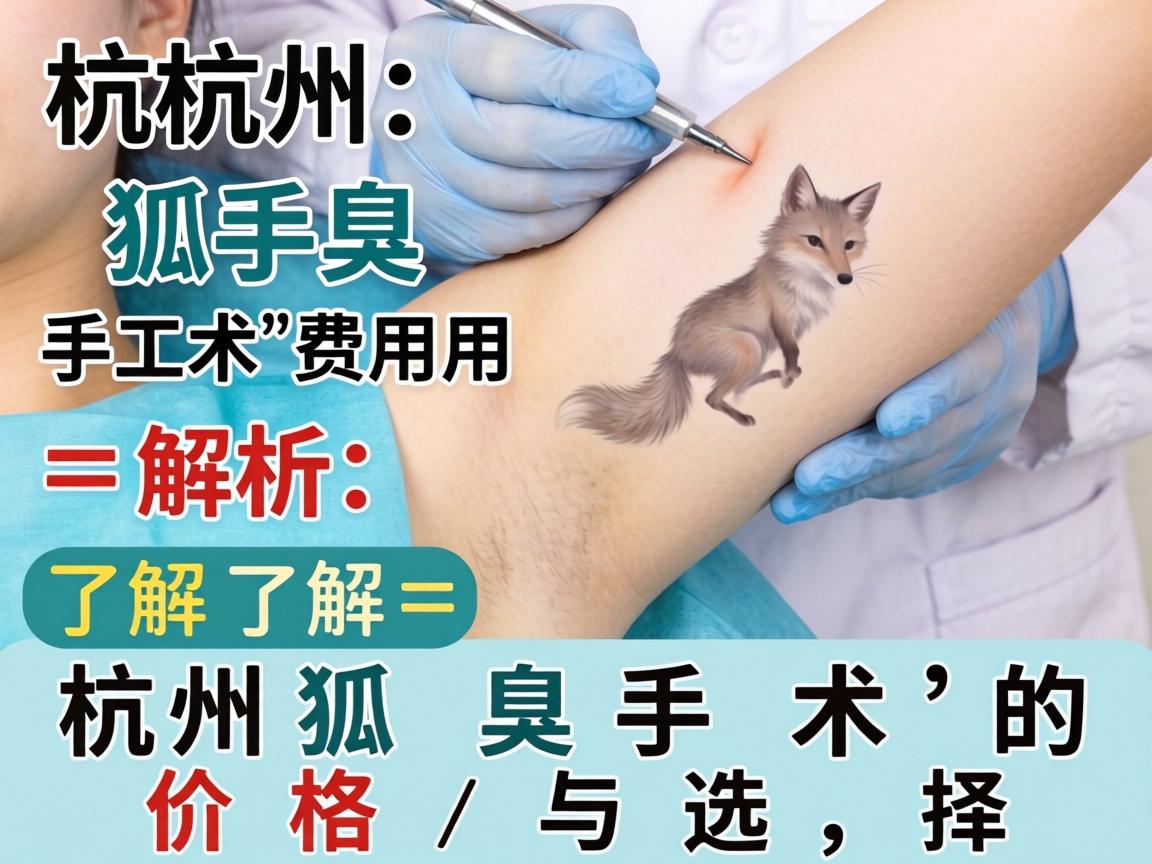 杭州狐臭手术费用解析，了解杭州狐臭手术的价格与选择