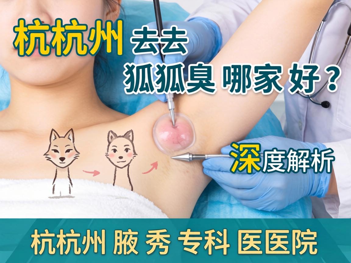 杭州去狐臭哪家好？深度解析杭州腋秀专科医院
