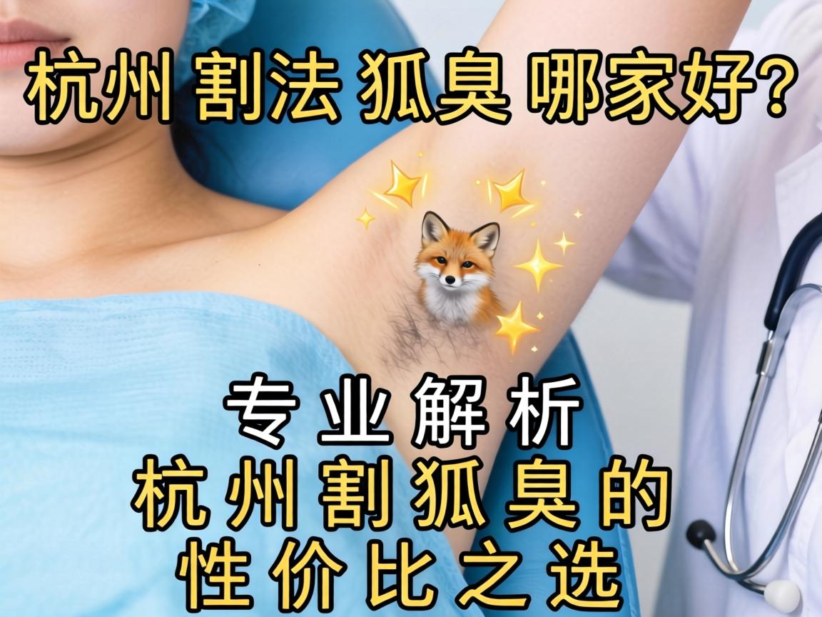 杭州割狐臭哪家好？专业解析杭州割狐臭的性价比之选