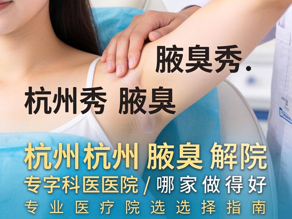 杭州腋秀解析，杭州腋臭专科医院哪家做得好，专业医院选择指南