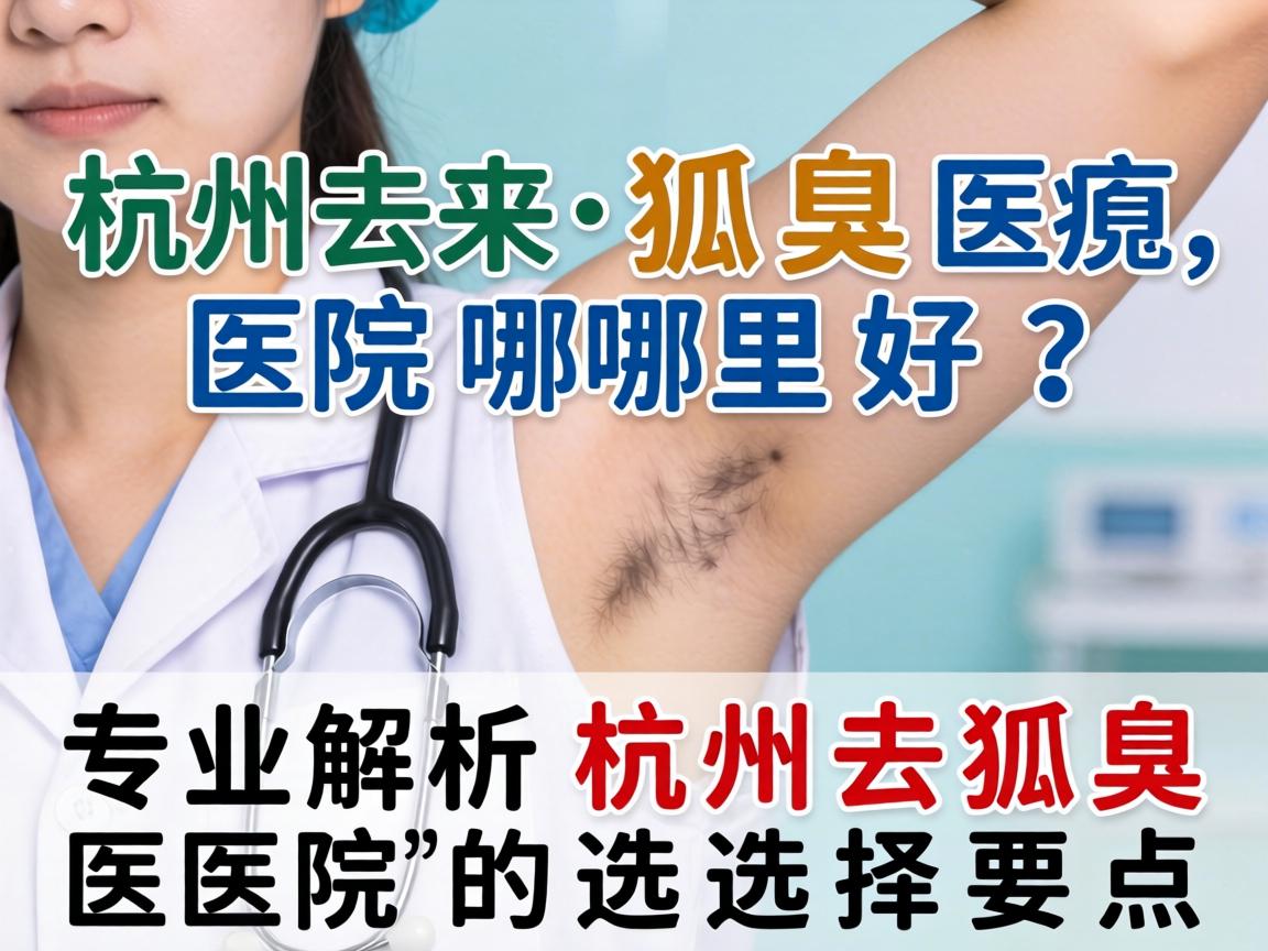 杭州去狐臭医院哪里好？专业解析杭州去狐臭医院的选择要点