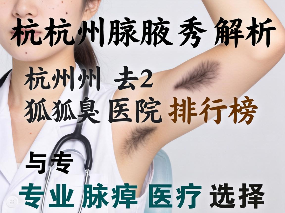 杭州腋秀解析，杭州去狐臭医院排行榜与专业腋臭医疗选择
