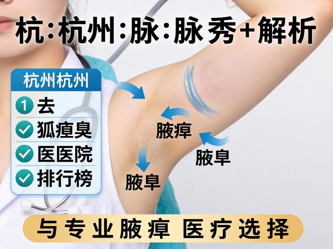 杭州腋秀解析，杭州去狐臭医院排行榜与专业腋臭医疗选择