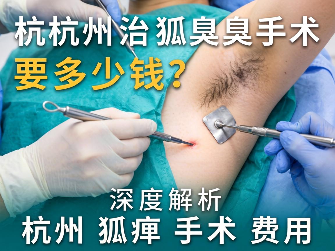 杭州治狐臭手术要多少钱？深度解析杭州狐臭手术费用