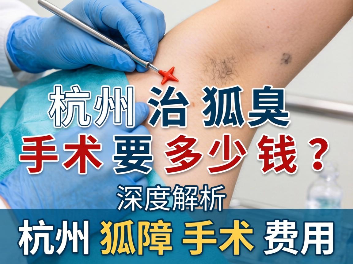 杭州治狐臭手术要多少钱？深度解析杭州狐臭手术费用