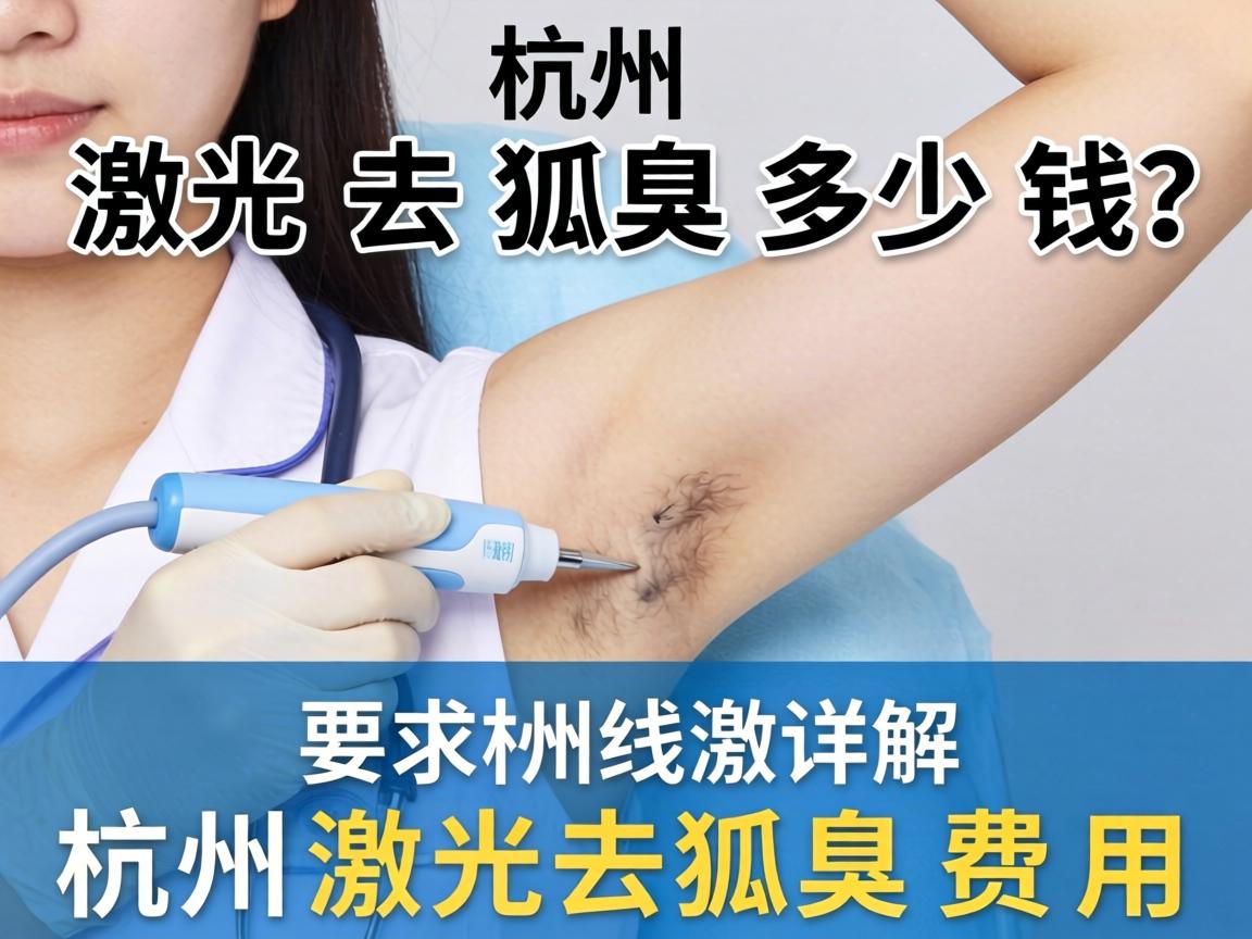 杭州激光去狐臭多少钱？详解杭州激光去狐臭费用
