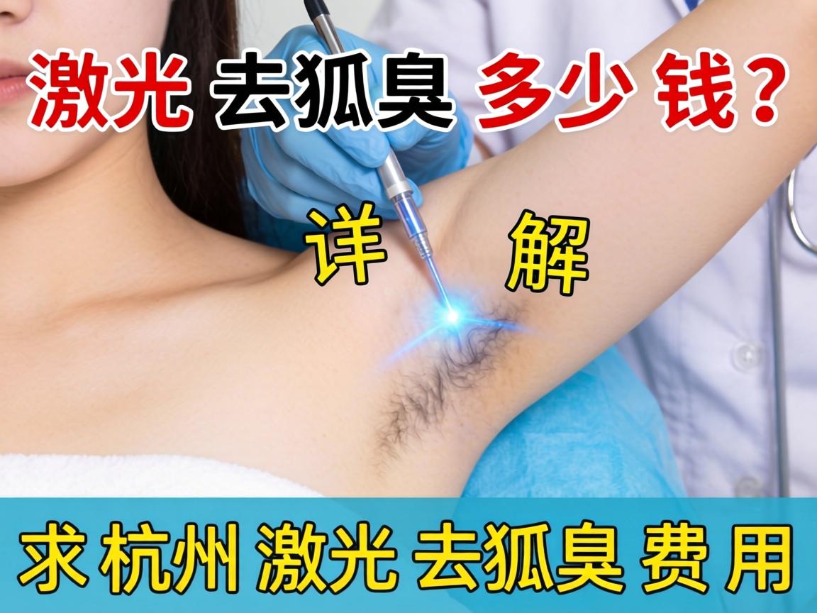 杭州激光去狐臭多少钱？详解杭州激光去狐臭费用
