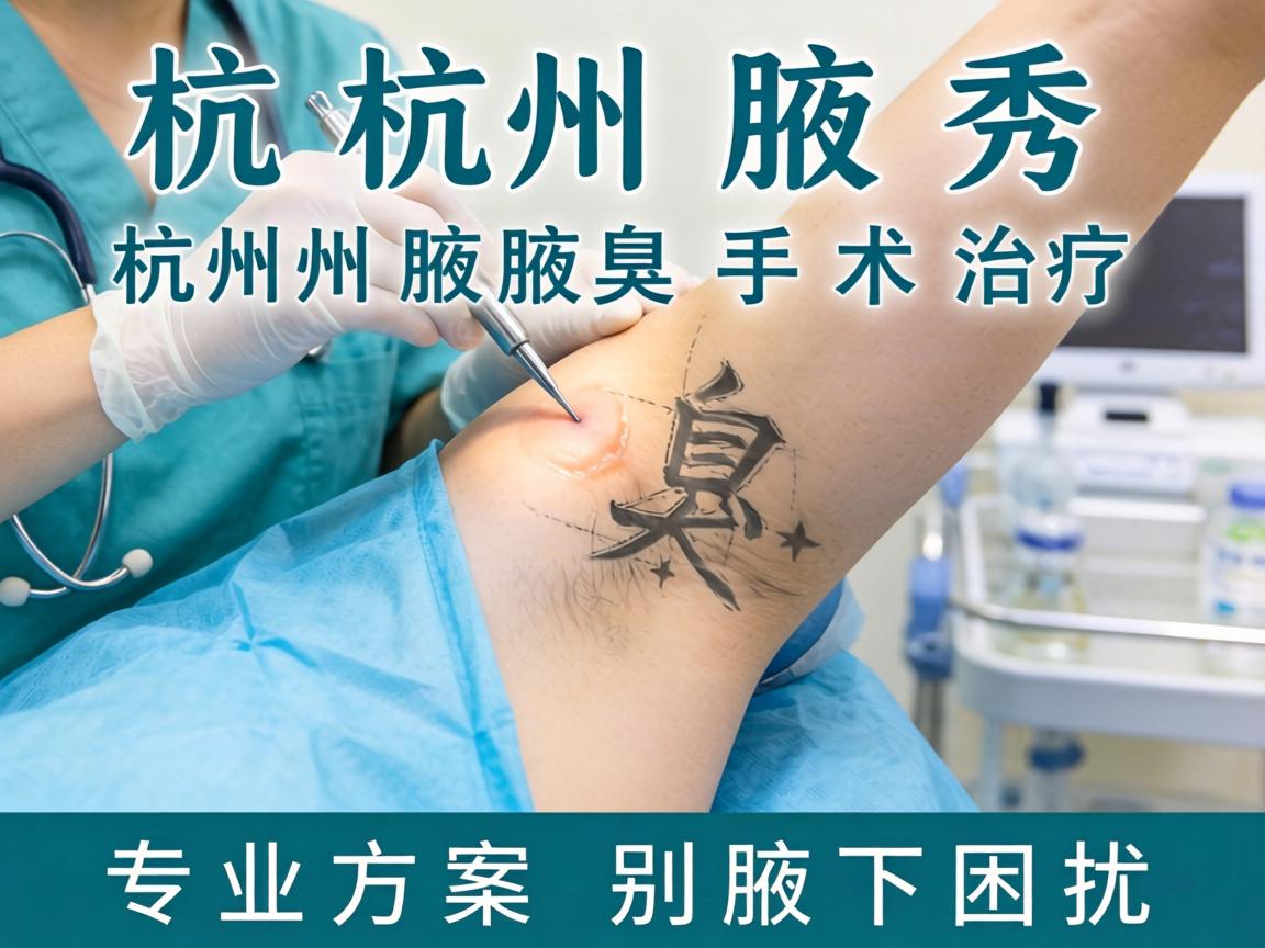 杭州腋秀解析，杭州腋臭手术治疗，专业方案告别腋下困扰