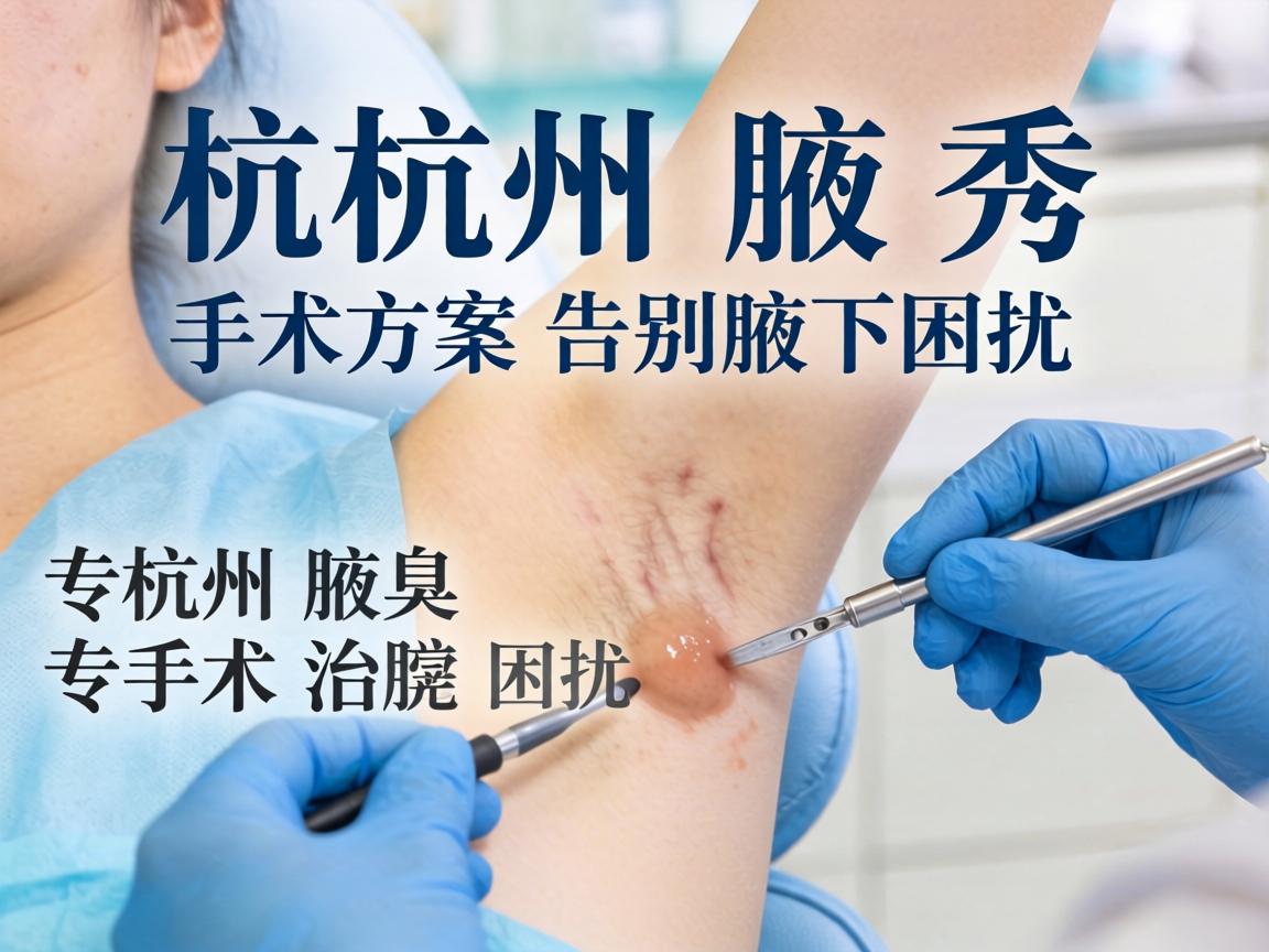 杭州腋秀解析，杭州腋臭手术治疗，专业方案告别腋下困扰