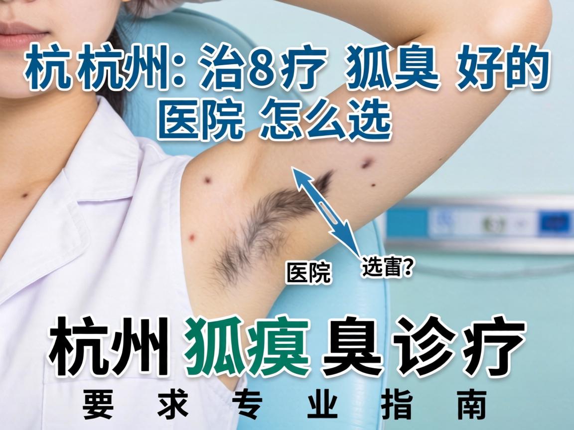 杭州治疗狐臭好的医院怎么选？杭州狐臭诊疗专业指南