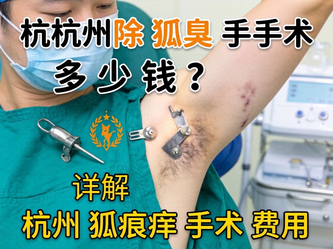 杭州除狐臭手术多少钱？详解杭州狐臭手术费用