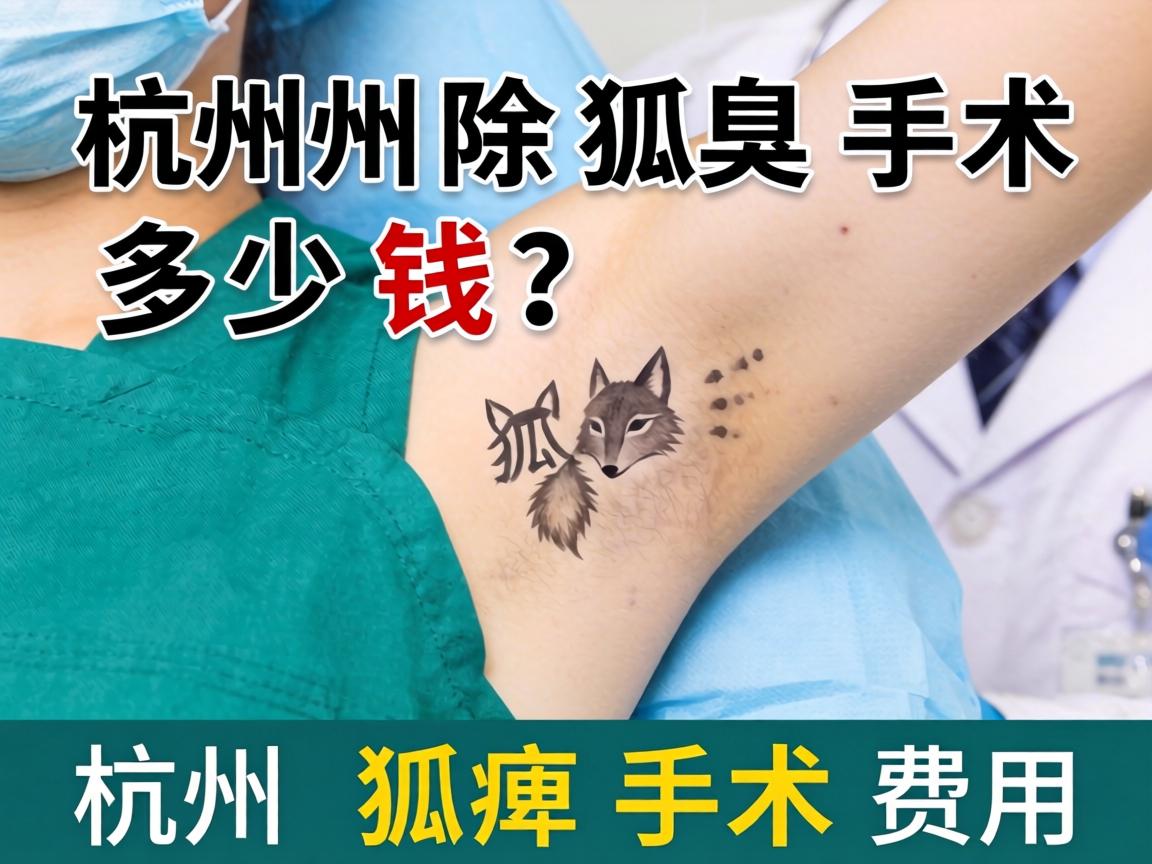 杭州除狐臭手术多少钱？详解杭州狐臭手术费用