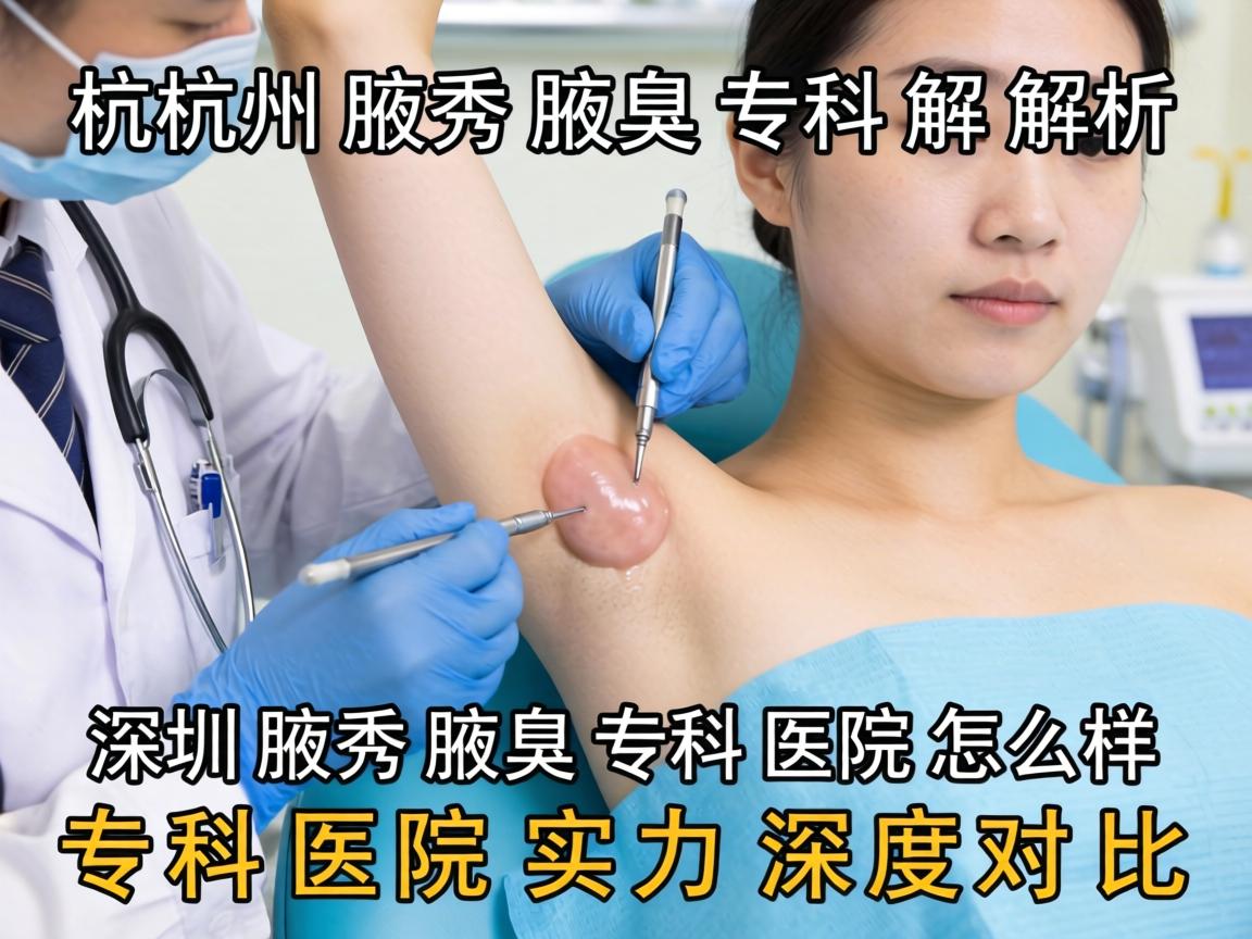 杭州腋秀腋臭专科解析，深圳腋秀腋臭专科医院怎么样，专科医院实力深度对比