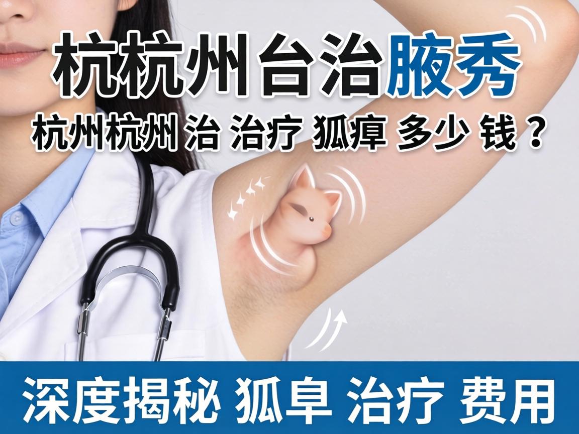 杭州腋秀解析，杭州治疗狐臭多少钱？深度揭秘狐臭治疗费用