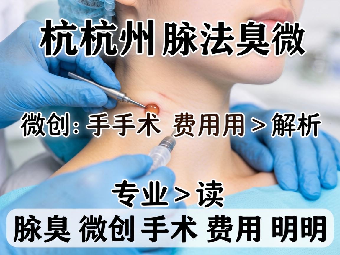 杭州腋臭微创手术费用解析，专业解读腋臭微创手术费用明细