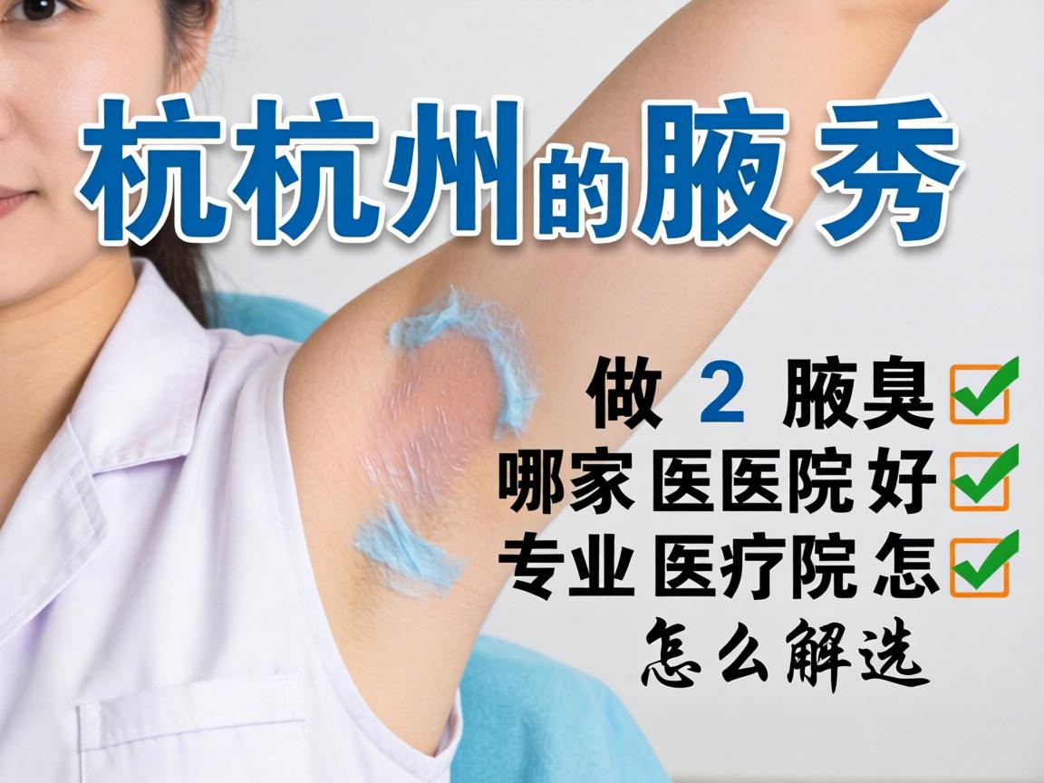 杭州腋秀解析，杭州做腋臭哪家医院好，专业医院怎么选