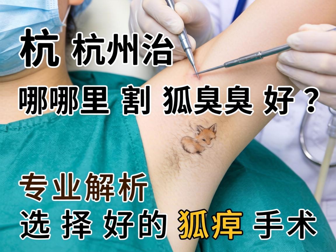 杭州哪里割狐臭好？专业解析如何选择好的狐臭手术