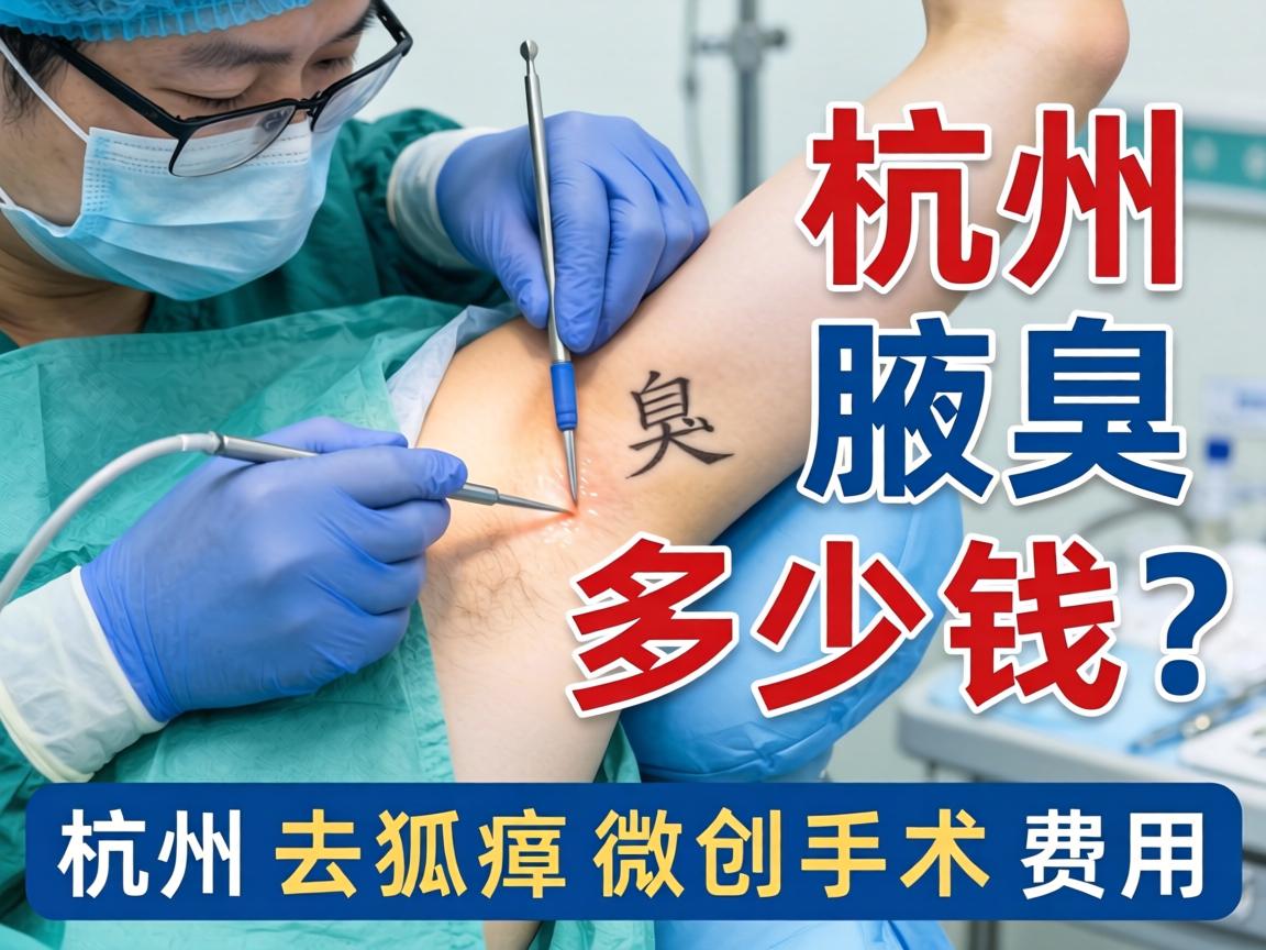 杭州腋臭手术多少钱？详解杭州去狐臭微创手术费用