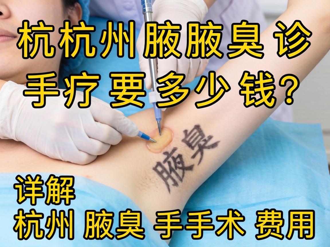 杭州腋臭诊疗要多少钱?详解杭州腋臭手术费用 杭州腋臭诊疗要多少钱?详解杭州腋臭手术费用