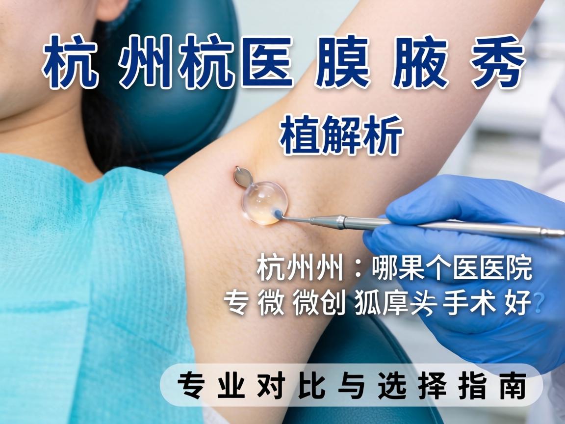 杭州腋秀解析,杭州哪个医院做微创狐臭手术好?专业对比与选择指南 杭州腋秀解析,杭州哪个医院做微创狐臭手术好?专业对比与选择指南