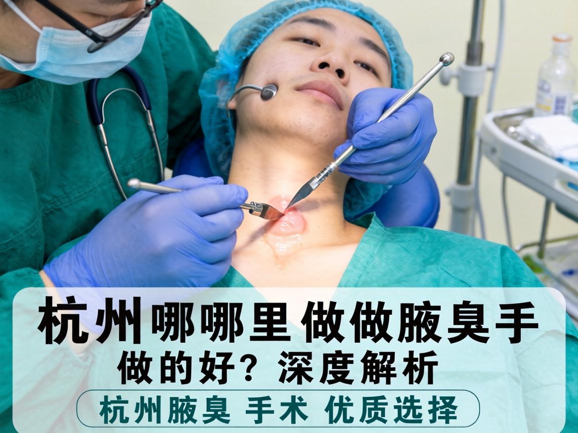 杭州哪里做腋臭手术做的好？深度解析杭州腋臭手术优质选择