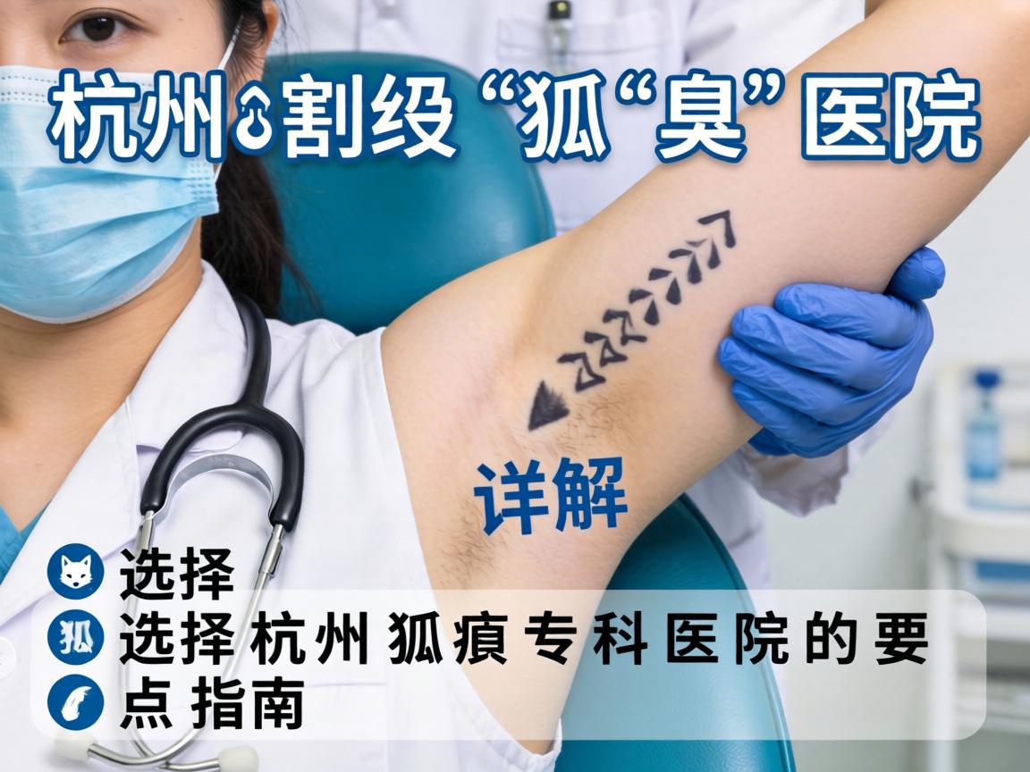 杭州割狐臭医院详解，选择杭州狐臭专科医院的要点指南