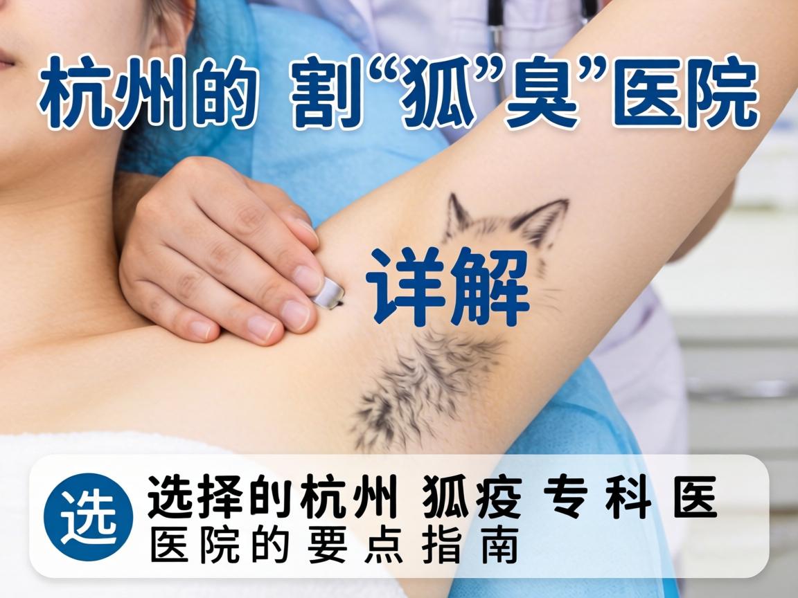 杭州割狐臭医院详解，选择杭州狐臭专科医院的要点指南