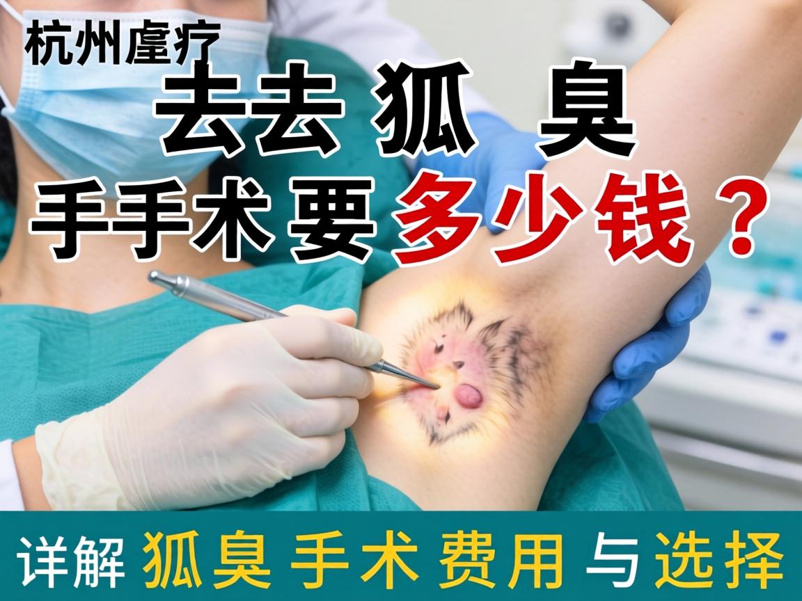 杭州去狐臭手术要多少钱？详解狐臭手术费用与选择