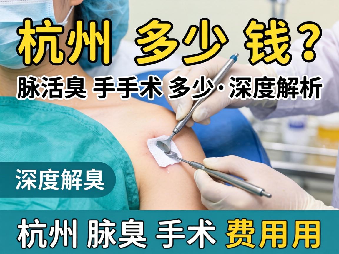杭州腋臭手术多少钱？深度解析杭州腋臭手术费用