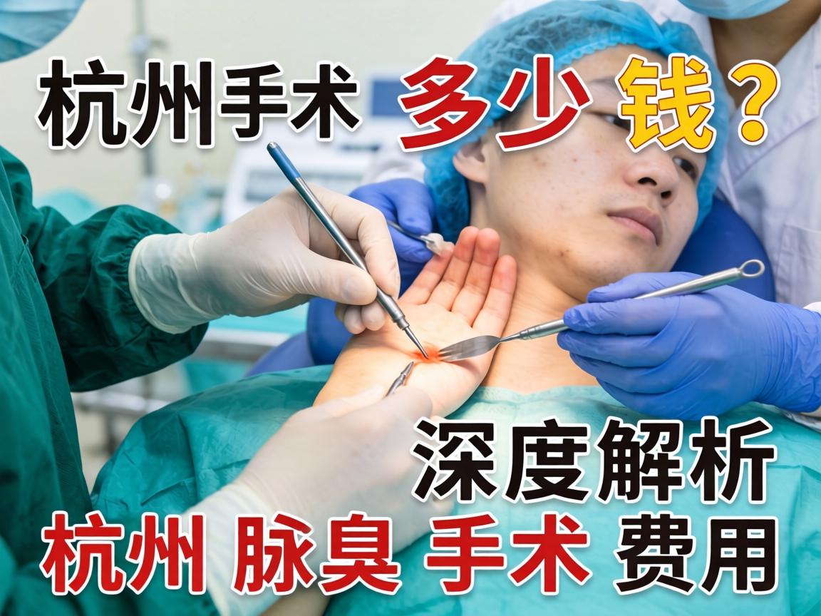 杭州腋臭手术多少钱？深度解析杭州腋臭手术费用