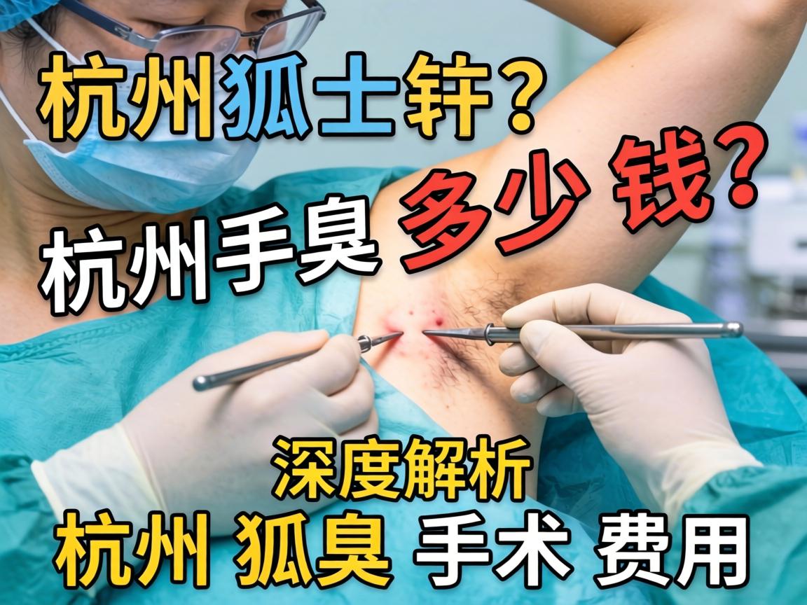杭州狐臭手术多少钱？深度解析杭州狐臭手术费用