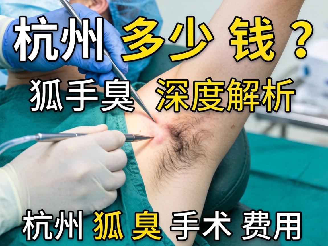 杭州狐臭手术多少钱？深度解析杭州狐臭手术费用