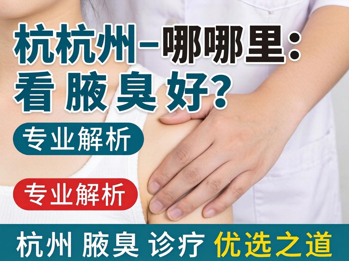 杭州哪里看腋臭好？专业解析杭州腋臭诊疗优选之道
