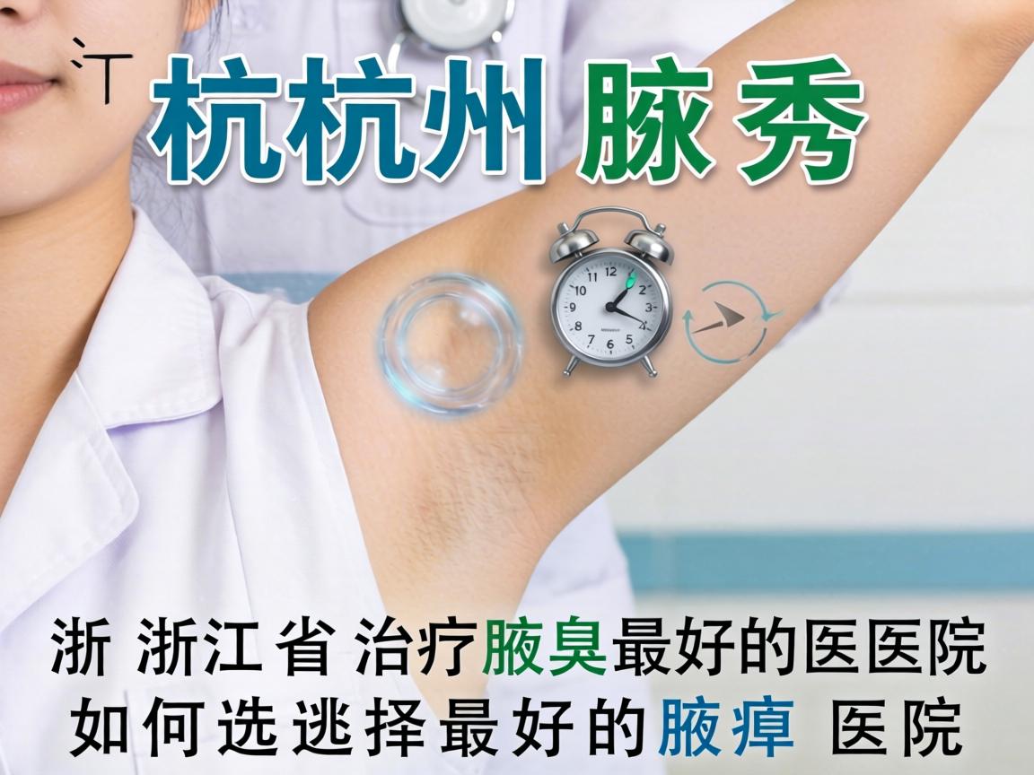 杭州腋秀解析，浙江省治疗腋臭最好的医院，如何选择最好的腋臭医院
