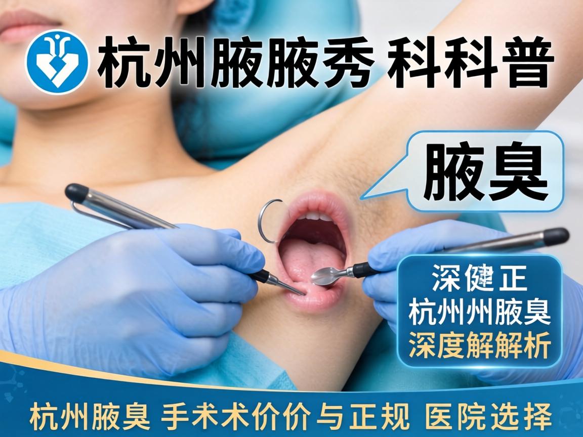 杭州腋秀科普，深度解析杭州腋臭手术价格与正规医院选择