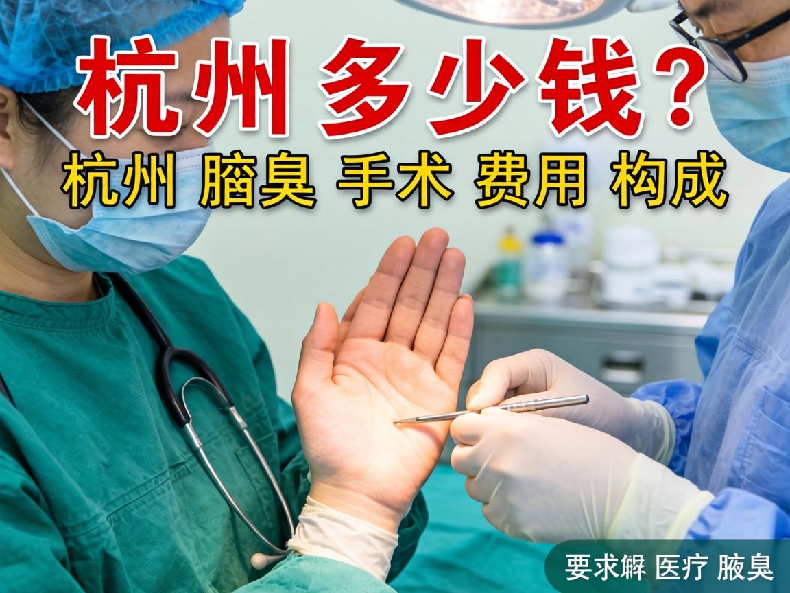 杭州腋臭手术多少钱？详解杭州腋臭手术费用构成