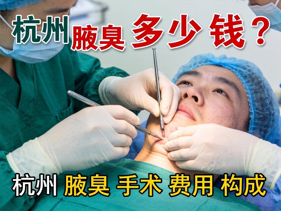 杭州腋臭手术多少钱？详解杭州腋臭手术费用构成
