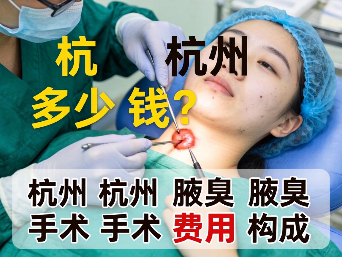 杭州腋臭手术多少钱？详解杭州腋臭手术费用构成
