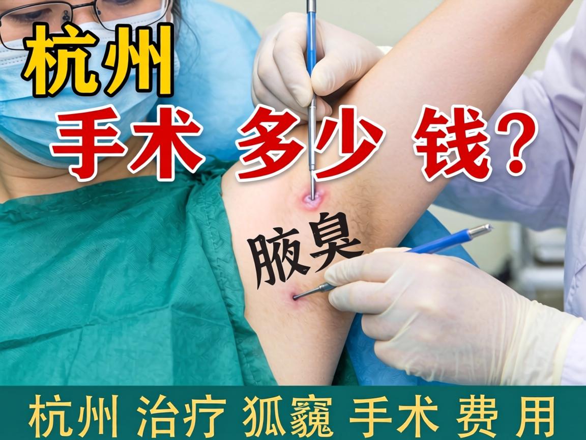 杭州腋臭手术多少钱？详解杭州治疗狐臭手术费用