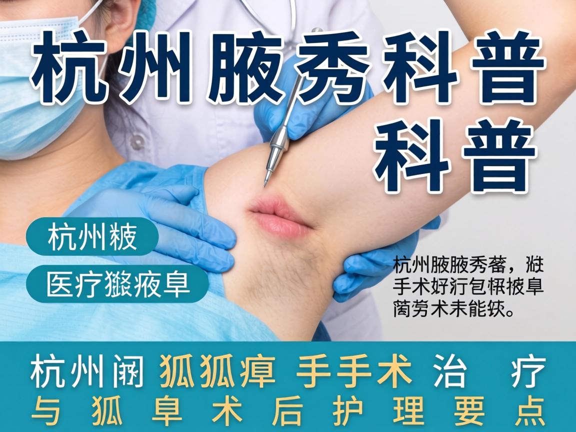 杭州腋秀科普，详解杭州狐臭手术治疗与狐臭术后护理要点