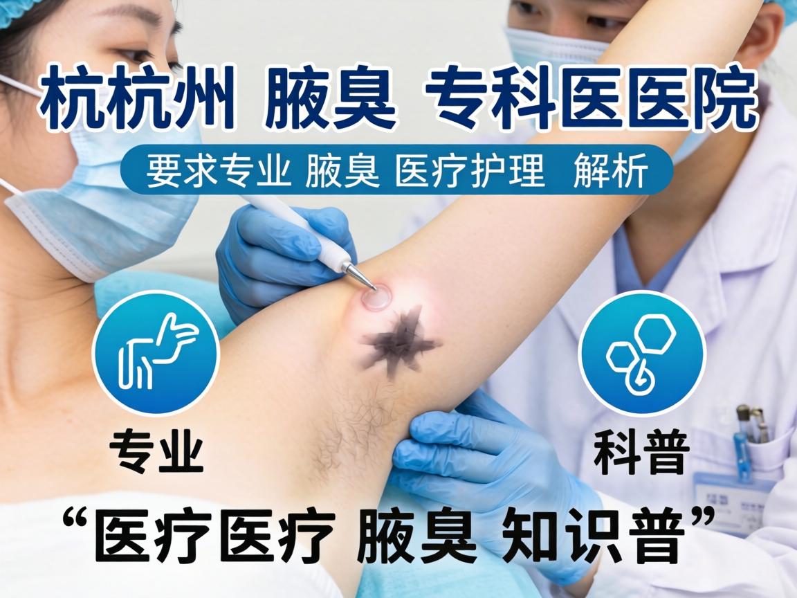 杭州腋臭专科医院解析，专业腋臭医疗护理知识科普