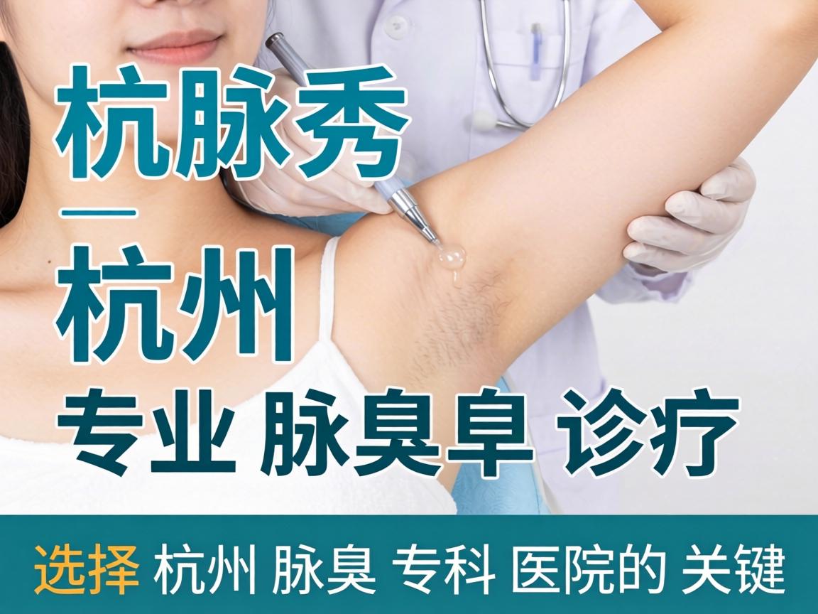 杭州腋秀解析，专业腋臭诊疗，选择杭州腋臭专科医院的关键