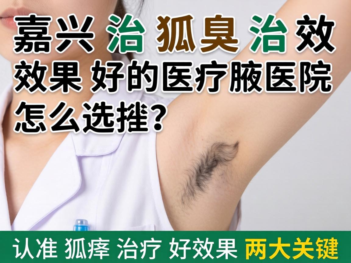 嘉兴治狐臭效果好的医院怎么选？认准狐臭治疗好效果两大关键
