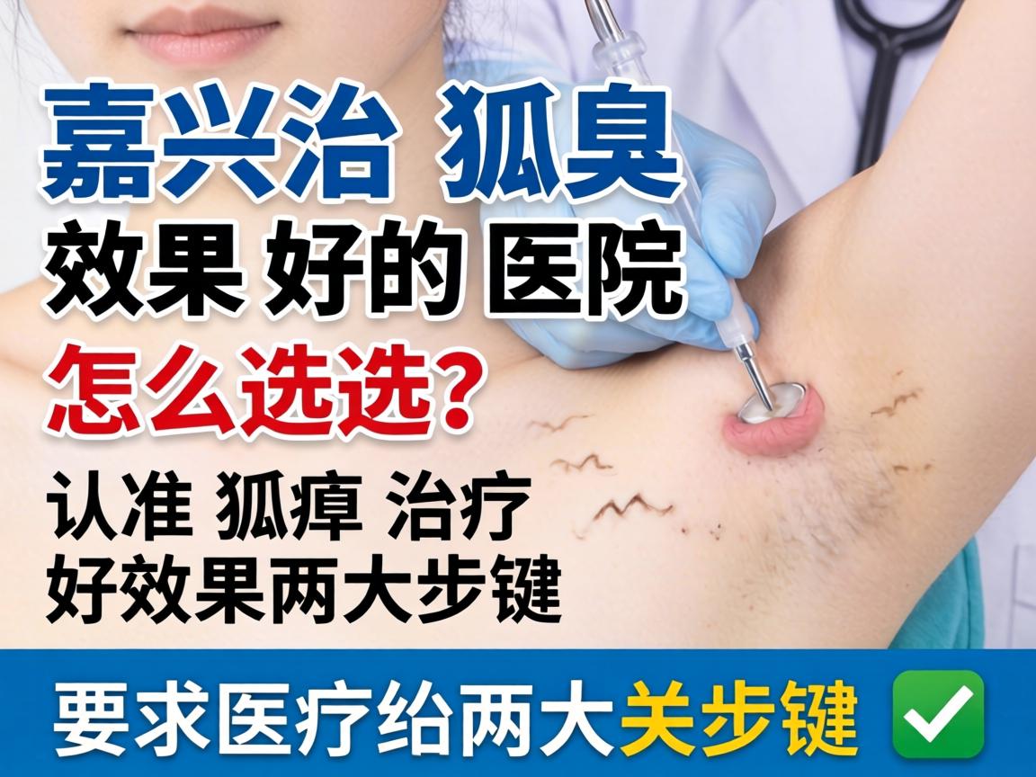 嘉兴治狐臭效果好的医院怎么选？认准狐臭治疗好效果两大关键