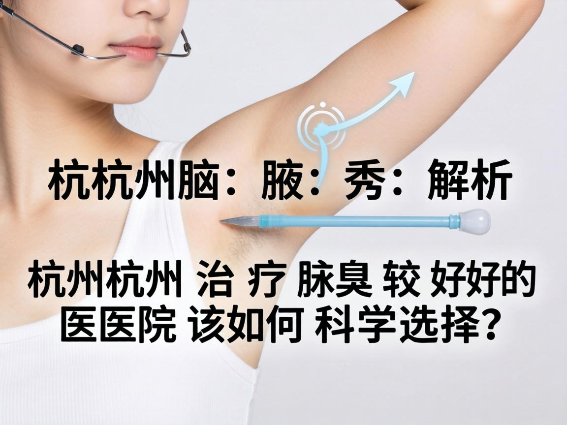 杭州腋秀解析，杭州治疗腋臭较好的医院该如何科学选择？