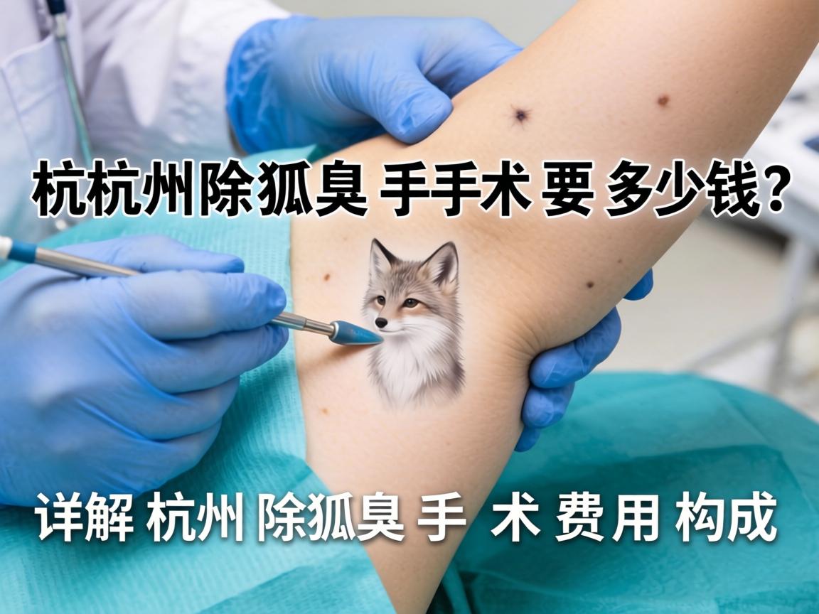 杭州除狐臭手术要多少钱？详解杭州除狐臭手术费用构成