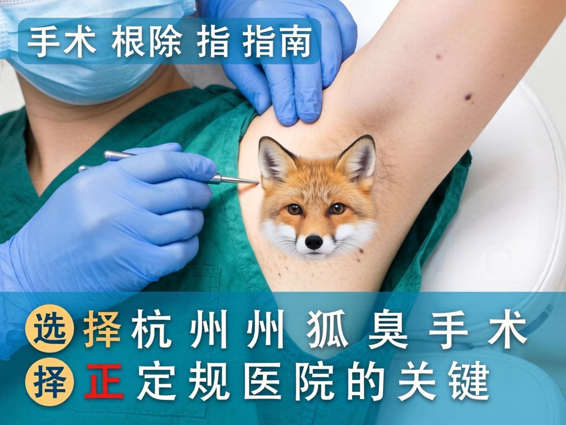 杭州狐臭手术根除指南，选择杭州狐臭手术正规医院的关键