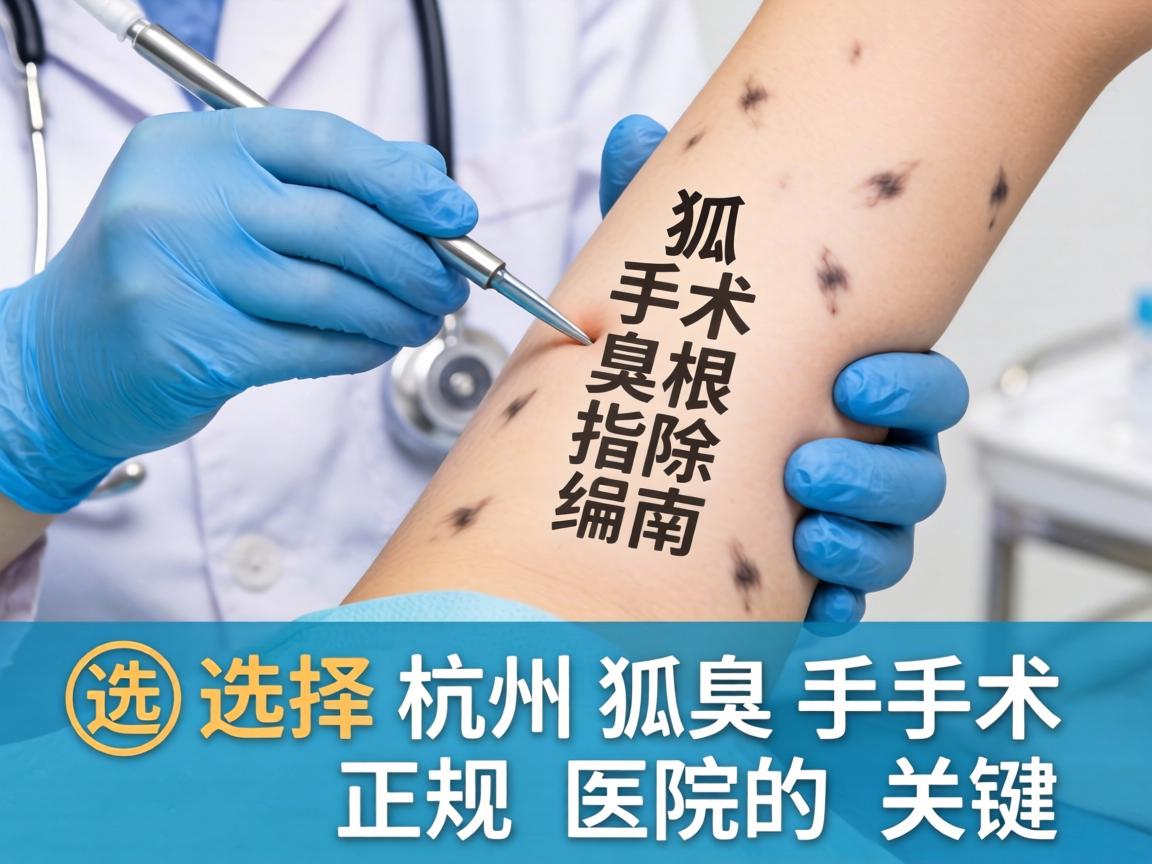 杭州狐臭手术根除指南，选择杭州狐臭手术正规医院的关键