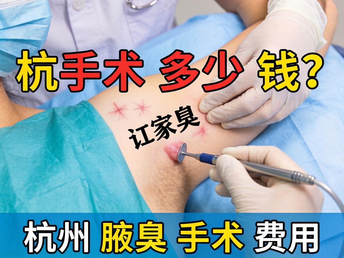 杭州腋臭手术多少钱？详解杭州腋臭手术费用