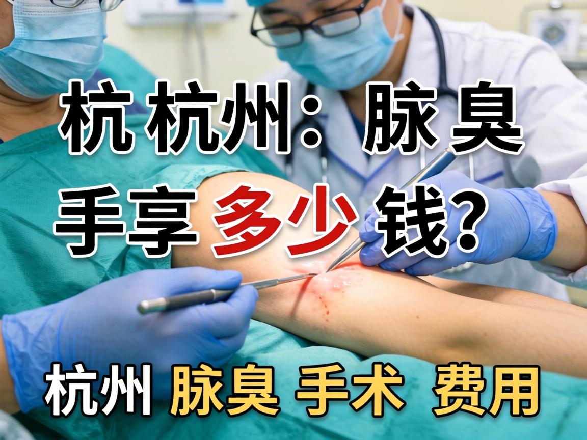 杭州腋臭手术多少钱？详解杭州腋臭手术费用